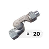 OPW Caja 20 Pzas: Giratorio (Destorcedor) 241TPS-90241 de 3/4