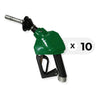 OPW Caja 10 Pzas: Pistola Coaxial con Funda Verde 12VW