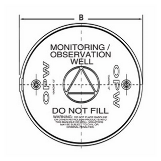 Tapa E00516I para registro de observacion 104AOW-1800 OPW 1