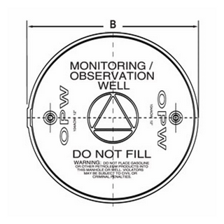 ‍OPW Tapa E00516I de 18" para Registro de Observacion 104AOW-1800 (Regalo)