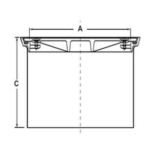 Tapa E00516I de 18" para registro de observacion 104AOW-1800 OPW 2