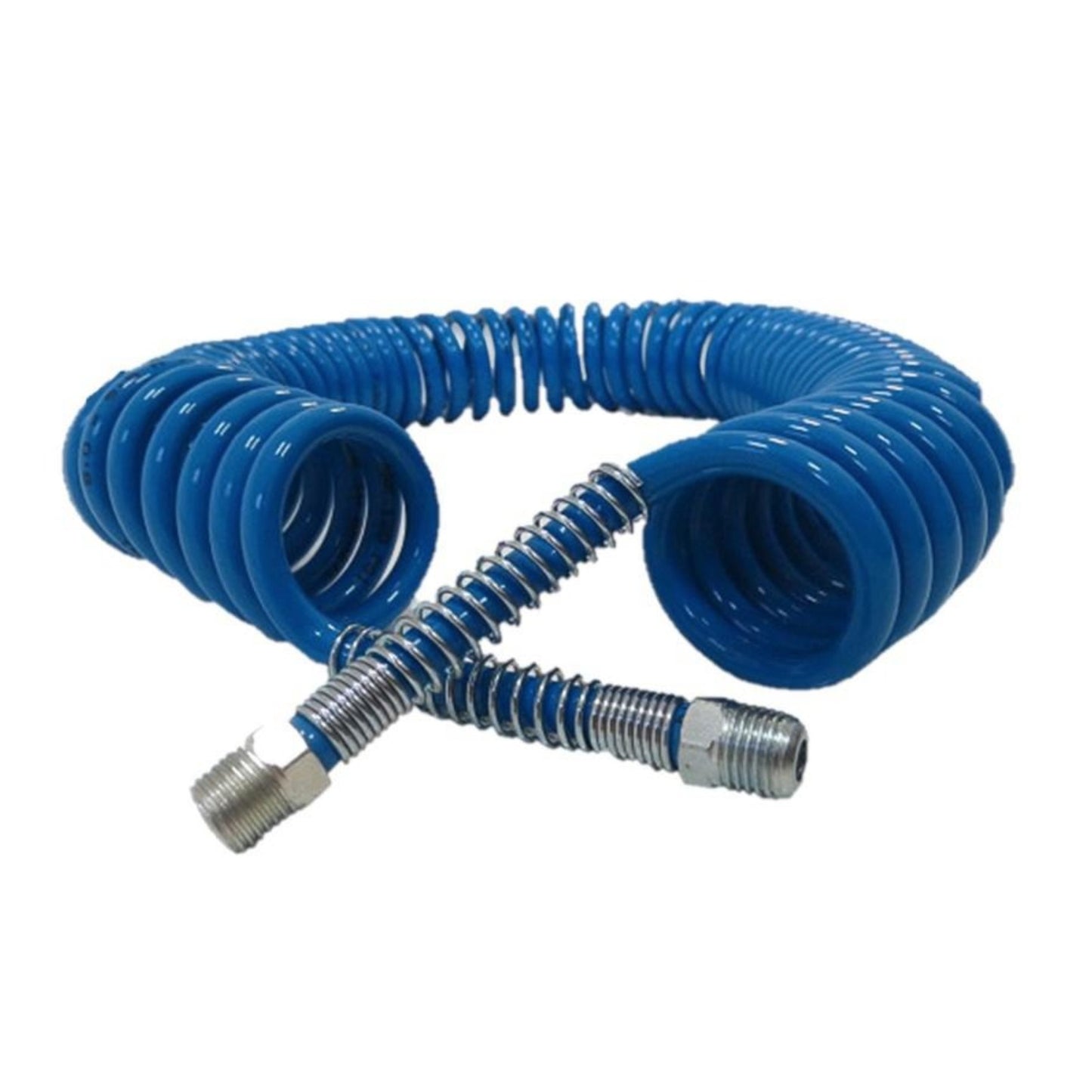 Manguera (ensamble) espiral azul agua-aire conexion macho 1/4"X25' SCHWEERS