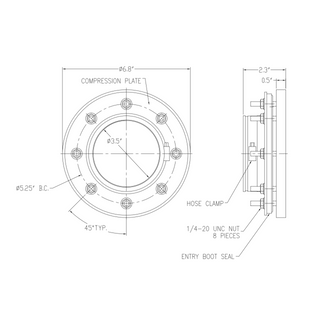 Bota GENUINA de 3" DIMENSIONES APT