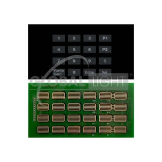 Teclado Gilbarco Encore 500 con etiqueta GLOBAL LIGHT 1