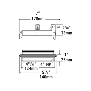 Kit de tapa y anillo de 4" con glandula sonda de monitoreo (Veeder root - EVO) OPW 2