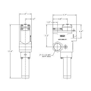 Grafico de Bomba para recuperacion de vapores Mini-Jet HEALY