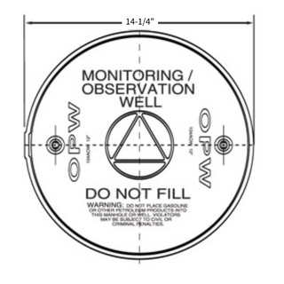 Tapa de 12" para registro de observacion 104AOW-1200 OPW 2 E00515I