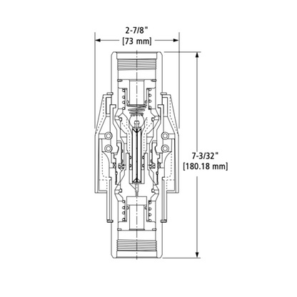 Breakaway (valvula de corte) coaxial reconectable OPW