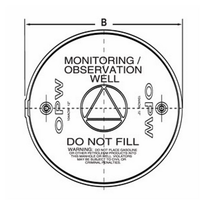 Tapa de 18" para registro de observacion 104AOW-1800 OPW